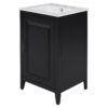 Modern Freestanding 20.3" Bathroom Vanity With Sink, Functional Drawer, Soft Closing Door - Black - Image 16