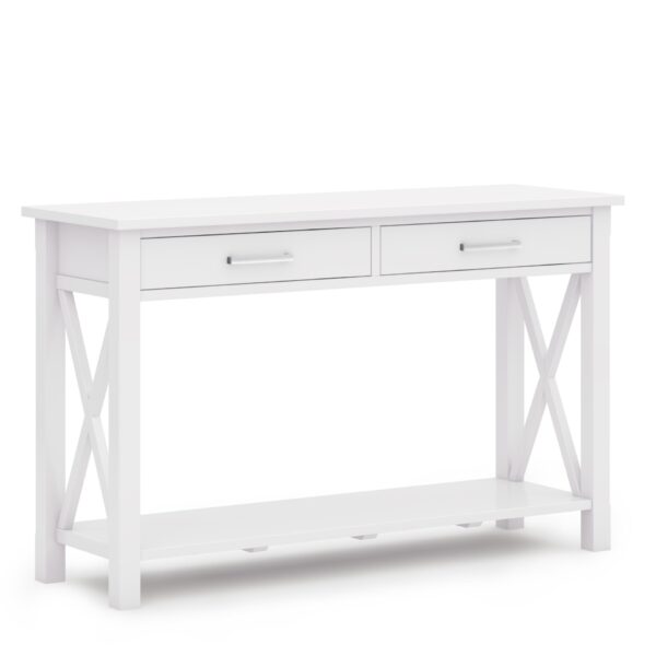 Kitchener - Console Sofa Table - White