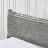 Modern Queen Size Upholstered Bed Frame With Curved Headboard, Velvet Fabric, No Box Spring Required - Gray - Image 7