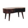 Wooden Wave Coffee Table - Walnut - Image 10