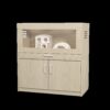 Hamster Cage, Rat Cage Wood With Independent Storage Cabinet, House For Ch" illa With Guinea Pig Hutch And Bridge, Easy View Acrylic Panels, Living Habitat X-Large - Teak - Image 11