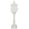 Cast Aluminum Mail Box, Postal Box, Mailbox - White - Image 15