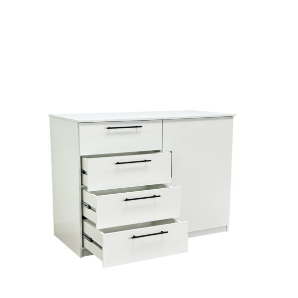 Robin - Gentleman's Chest In Wood With Extra Deep Storage And Durable - White