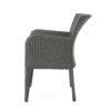 Outdoor Wicker Dining Armchair (Set of 2) - Gray - Image 9