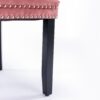 Nikki - Modern, High-End Tufted Solid Wood Contemporary Velvet Upholstered Dining Chair With Wood Legs Nailhead Trim (Set of 2) - Pink - Image 12