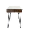 Avery - Mid-Century Modern Desk - Walnut / Clear / Black - Image 2