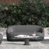 Willow - Upholstered Patio Deep Seating Sofa - Graphite Gray / Black - Image 5