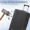 20" / 24" / 28" 3 Pieces / Set Spinner Wheel Luggage, Carry On Suitcase, Matching Color, TSA Combination Lock - Dark Gray - Image 10