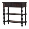 Turned Legs Side Table - Brown - Image 3