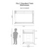 Adam - Twin Over Twin Metal Bunk Bed - White - Image 12