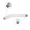 Premium 6" Shower Arm With Flange, Stainless Steel Construction - Brushed Nickel - Image 8