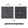 Interlocking Deck Tiles Plastic Waterproof Outdoor All Weather Anti-Slip Bathroom Shower Balcony Porch Strong Weight Capacity Upto 440 Lbs, Pebble Stone Pattern Pack Of 12 - Black - Image 19