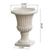 Classic Italian Urn Planter - Antique White - Image 3