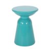 Outdoor Metal End Table Large - Teal - Image 6
