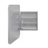 Rectangle Medicine Cabinet Mirror Bathroom Mirror With Storage Wall Mounted Medicine Mirror Cabinet With LED - Sliver - Image 13