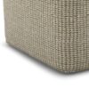 Zelma - Square Woven Outdoor / Indoor Pouf - Cream / Natural - Image 3