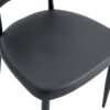 Minimalist Ergonomic Dining Chair With Curved Backrest In, (Set of 4) - Black - Image 17