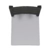 Patio Armless Dining Chair With Laid Back Slat Panel Design - Light Gray - Image 7