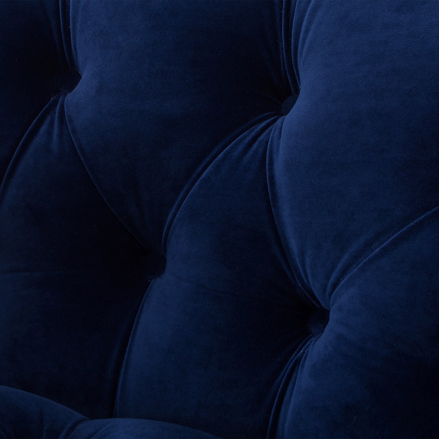 La Rosa - Victorian Tufted Upholstered Accent Chair - Navy Blue - Image 3