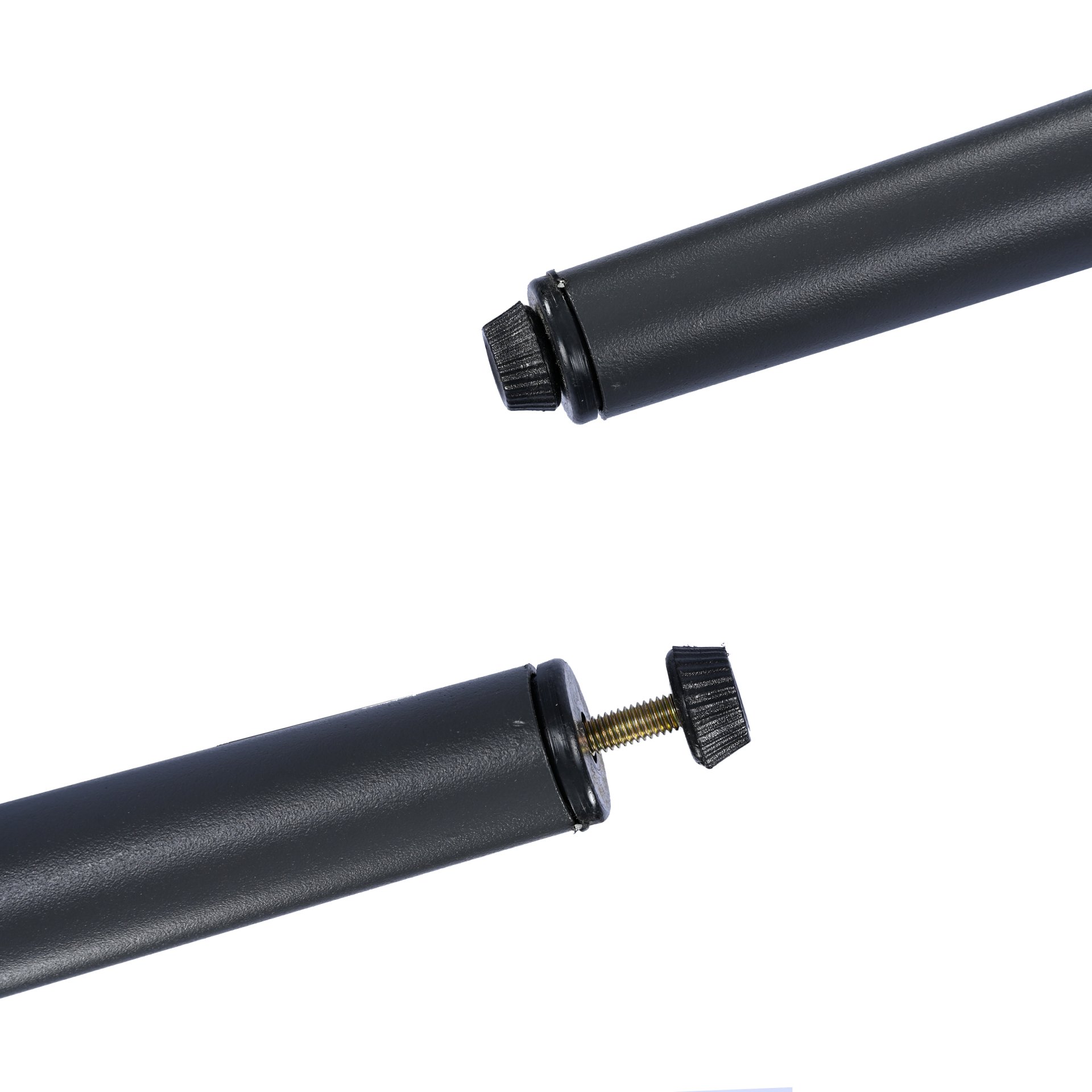 4 Piece Outdoor Patio Furniture Set, Metal Chairs With Woven Rope U Shaped Backrest, Outdoor Conversation Set With Thick Cushions And Coffee Table For Garden, Poolside, Balcony - Black / Gray - Image 27