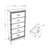 Almera - Glitter Chest - White - Image 3