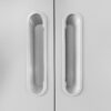 Metal Garage Storage Cabinet With Wheels Heavy Duty Tool Storage Cabinet - Brushed Nickel - Image 12