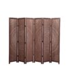 Panel Solid Wood, Folding Room Divider - Brown - Image 17