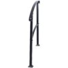 Handrails For Outdoor Steps, Fit 1 Or 3 Steps Outdoor Stair Railing, Flexible Front Porch Hand Rail, Transitional Handrails For Concrete Steps Or Wooden Stairs - Black - Image 7