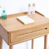 Dresser Bistro Table, 100% Solid Table Table Desk Top Table Dresser Compact Dresser Accessories Storage Drawer Natural Wood - Oak - Image 6