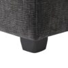 Modern L Shape Modular Sofa, 5 Seat Chenille Sectional Couch Set With 2 Pillows Included, Freely Combinable Indoor Funiture - Black / Gray - Image 8
