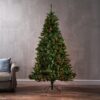 7' Noble Hinged Christmas Tree With 500 Multilights - Green - Image 5