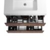 Alice - 24" Bathroom Vanity With Sink, Large Storage Wall Mounted Floating Bathroom Vanity For Modern Bathroom, One-Piece Sink Basin Without Drain And Faucet - Walnut / White - Image 7