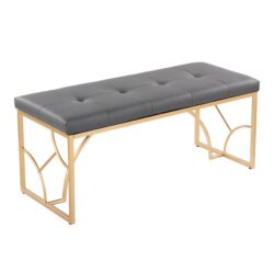 Constellation - Contemporary Bench - Gold / Gray