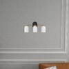 Meadows - 3 Lights Vanity Brush Bathroom Wall Light For Bathroom Over Mirror - Black / Gold / White - Image 4