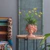 8X4X9" Visage Head Bust Planter, Home Wall Planter - Brown - Image 13