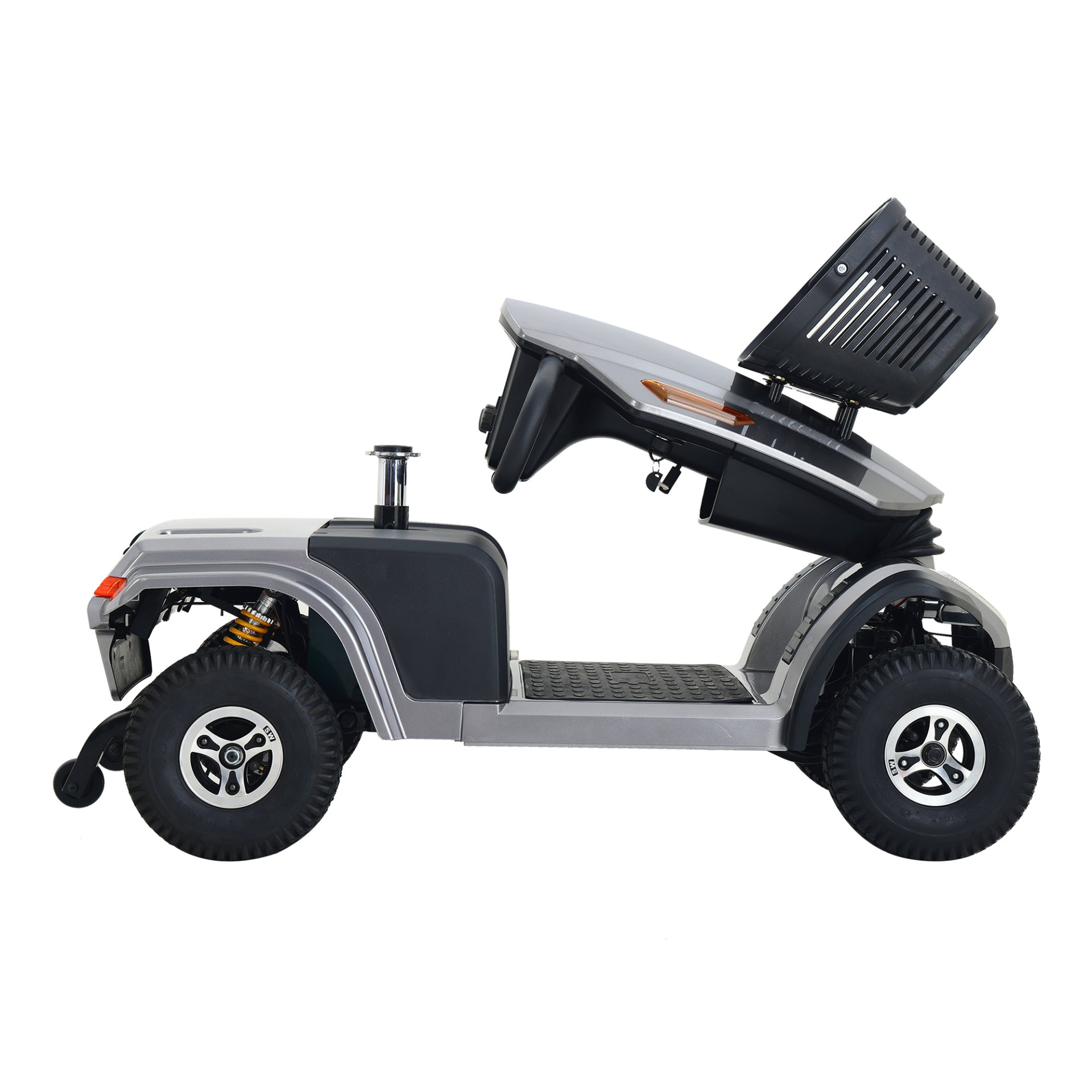 S500-Heavy Duty Mobility Scooter - Gray - Image 6