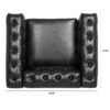 1 Seater Sofa - Black - Image 17