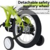 Fkznpj - 16" Sporty Kids Bike With Training Wheels And Stand Adjustable Saddle Suitable For Boys And Girls Aged 4 - 8 Years Tall Height 41 - 46" Available In A Variety Of Colors - Green - Image 10
