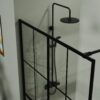 Shower Screen Walk In Wet Room - Black - Image 3
