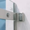 Semi-Frame Single Sliding Shower Door, 304 Stainless Steel, 5 / 16" (8Mm) Thick Sgcc Tempered Clear Glass - Brushed Nickel - Image 4