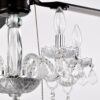 52" Crystal Shade Ceiling Fan Lamp, 3 Speed, 4 Timing, 5 Reversible Blades Crystal Ceiling Fan, 5 Pieces X E12 (No Include Bulb), Hand Pull Chain - Matte Black - Image 19