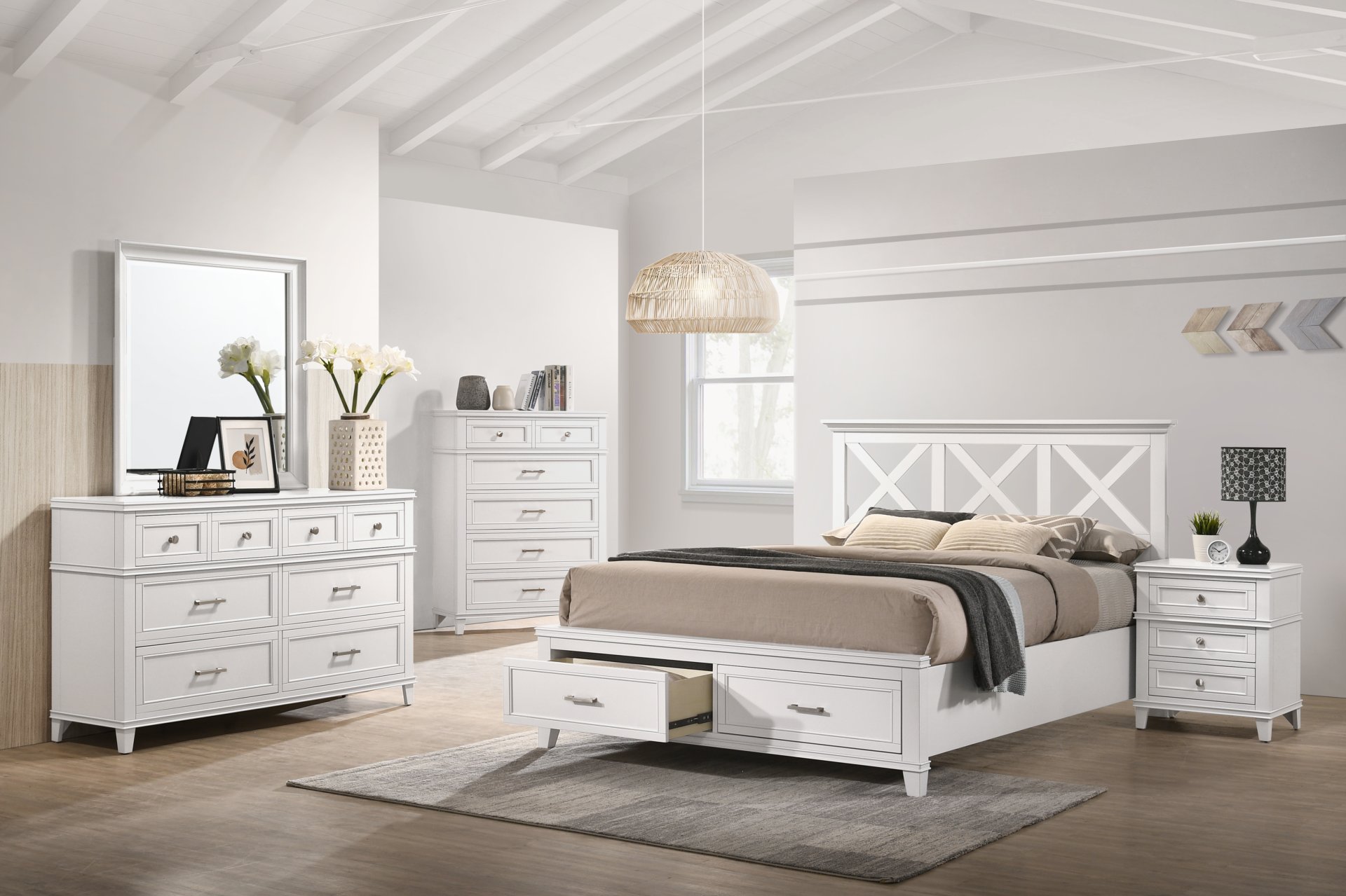 5 Drawer Chest - White - Image 2