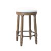Barstools (Set of 2), 26" Counter Height, 360° Swivel, Swivel Barstool - Light Oak - Image 5