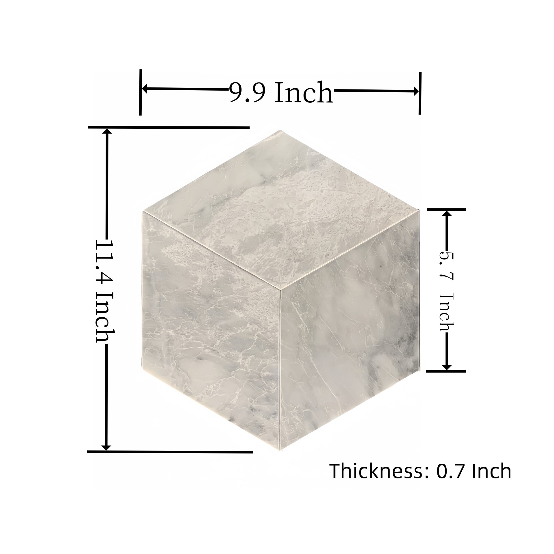 Hexagon Carrara Polished Marble Tile For Wall And Floor Stone (Set of 12) - Natural / Gray - Image 3
