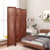 Panel Solid Wood, Folding Room Divider - Brown - Image 20