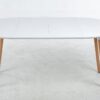 Extensible Table, Dining Table, Office Table, Coffee Table, Wood Leg - Matte White - Image 7