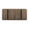 Mid-Century Modern 3 Drawer Low TV Stand For TVs Up To 80" - Slate Gray - Image 2