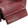 270 Degree Swivel Power Recliner With Tray Table, Phone Holder, Cup Holder, USB Port - Red - Image 25