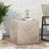 Outdoor Side Table - Light Gray - Image 4