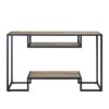 Idella - Sofa Table - Rustic Oak / Black - Image 2